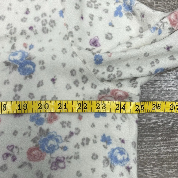 Charter Club Intimates Long Sleeve Button Down Pajama Set White Floral XL - Picture 8 of 16